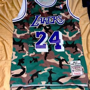 Kobe Bryant camouflaged jersey #24